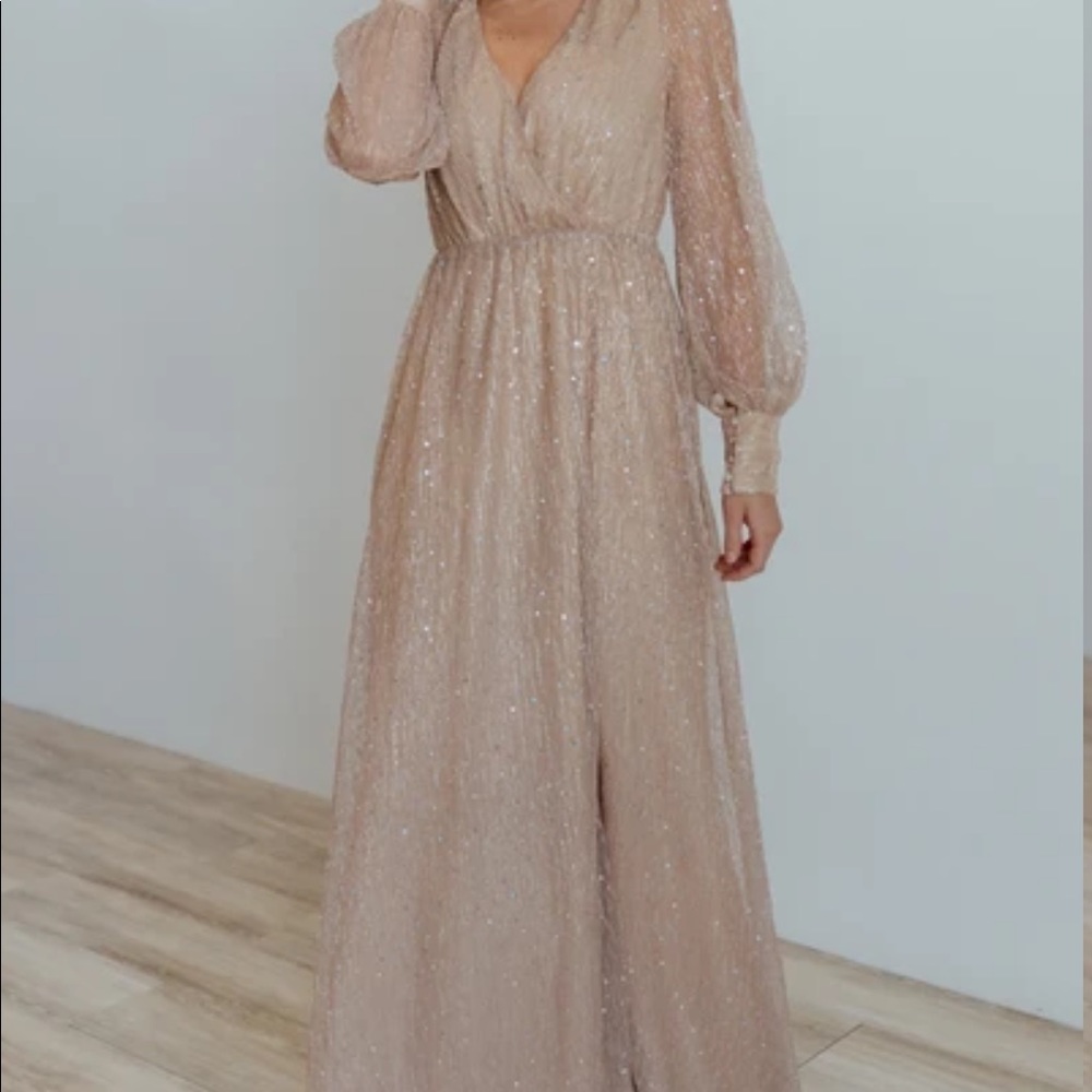 Baltic Born ABIGAIL CHAMPAGNE SPARKLE GOWN